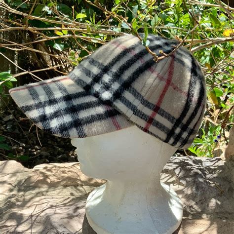 vintage burberry cashmere baseball cap|vintage Burberry hats.